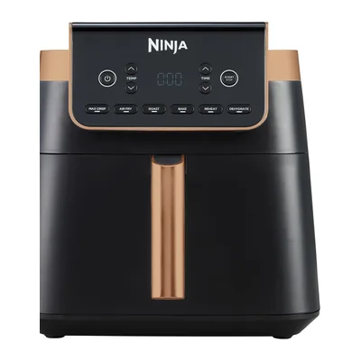 Ninja Air Fryer MAX PRO AF180 noir et cuivre, panier unique de 6,2 L et six touches de programme
